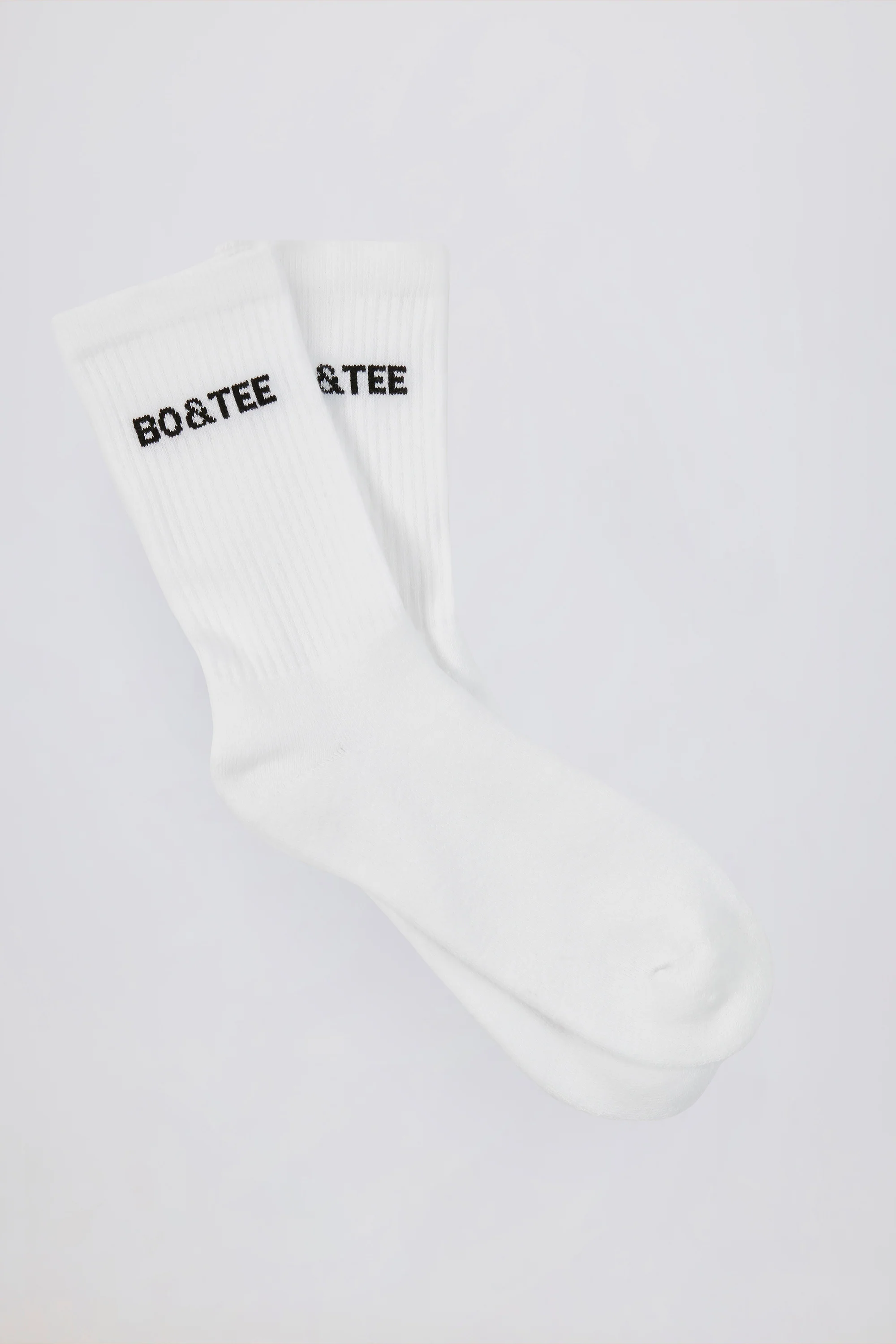 Ribbed Crew Sock Bundle in White - Image 4