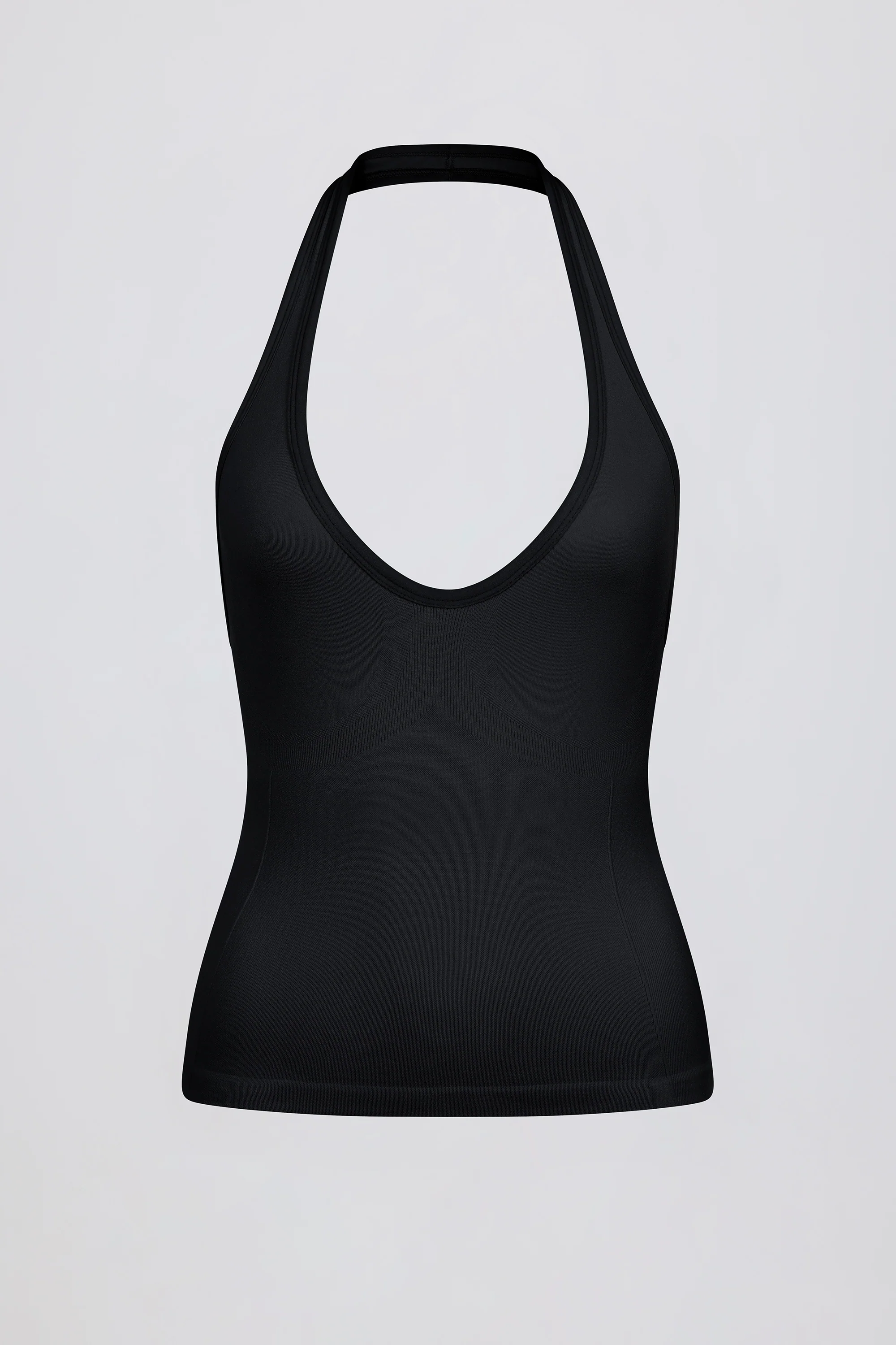 Define Luxe Halterneck Tank Top in Black - Image 7