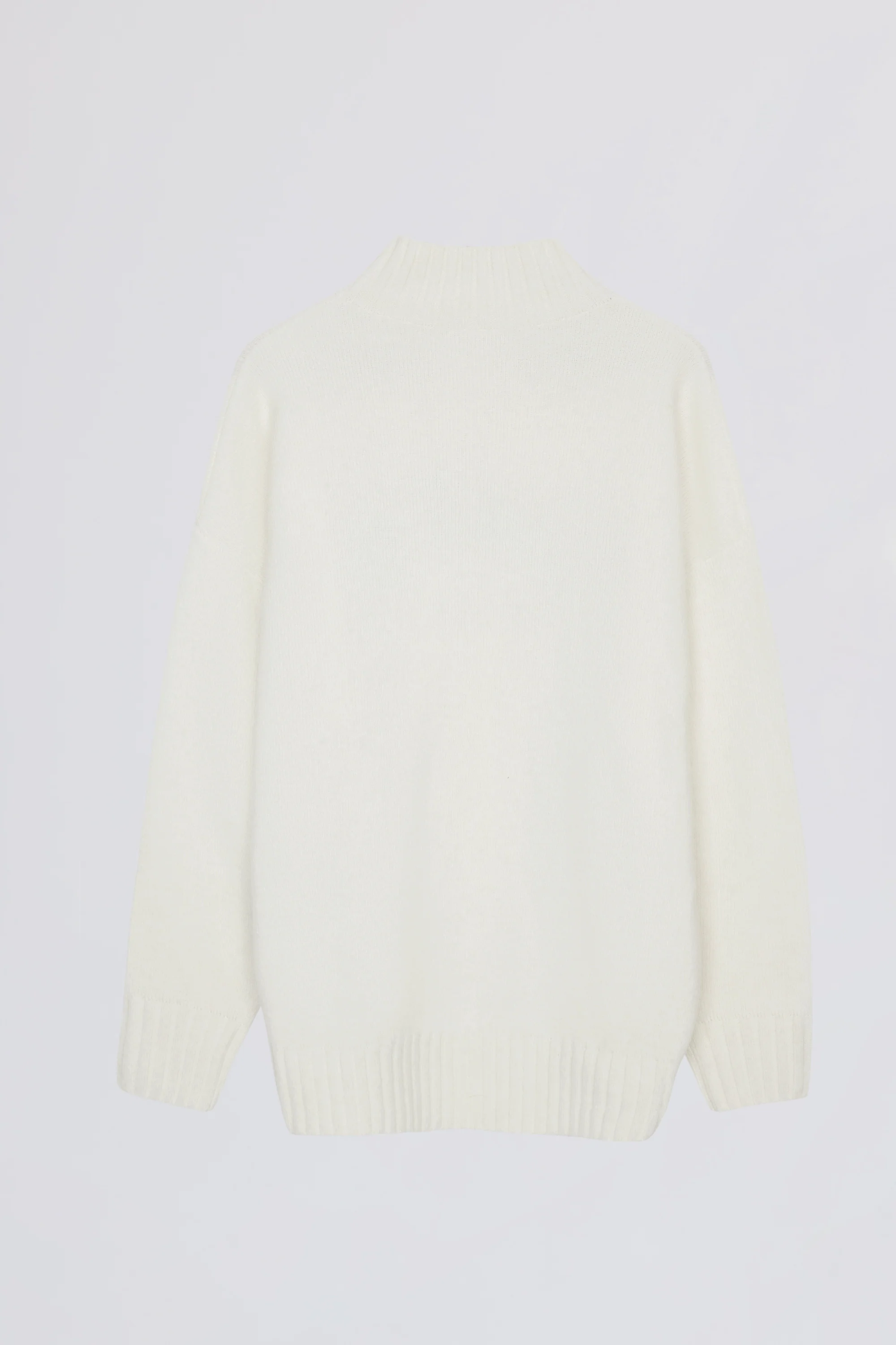 Soft Knit Oversized Jumper in Milk - Image 5