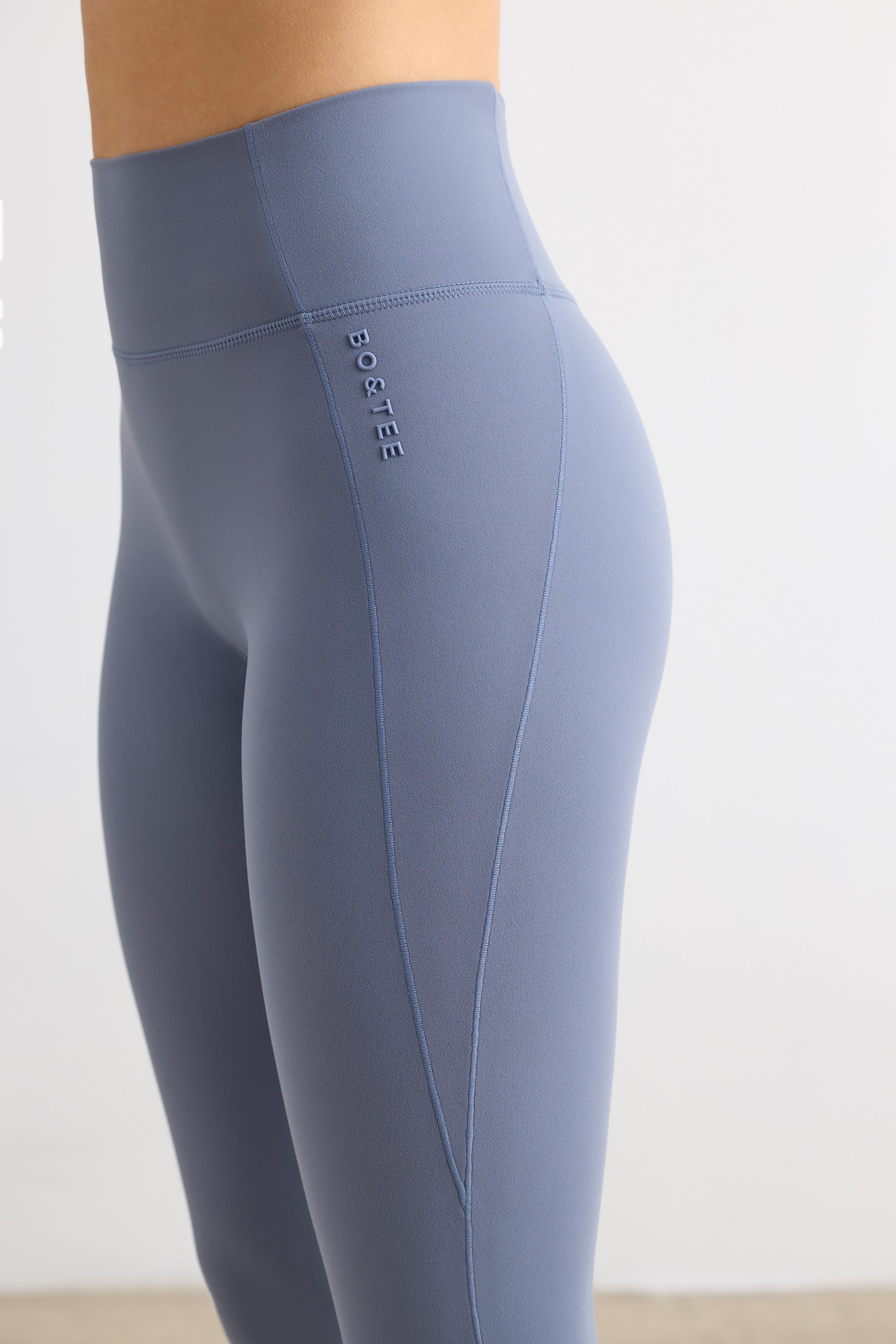 Refine - Soft Active High Waist Leggings in Slate Grey - Image 4
