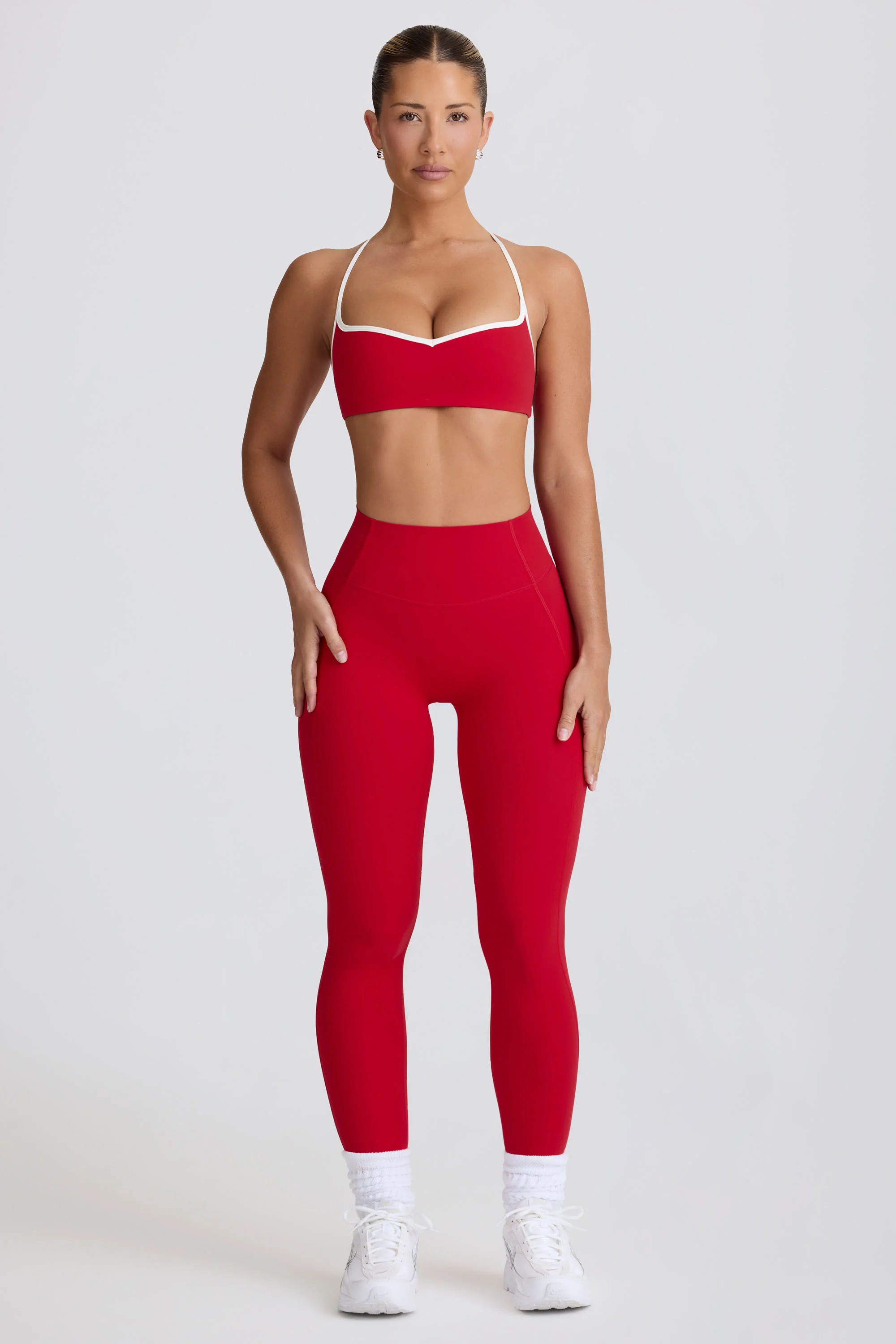 Soft Active Mid-Rise Leggings in Hot Red - Image 6