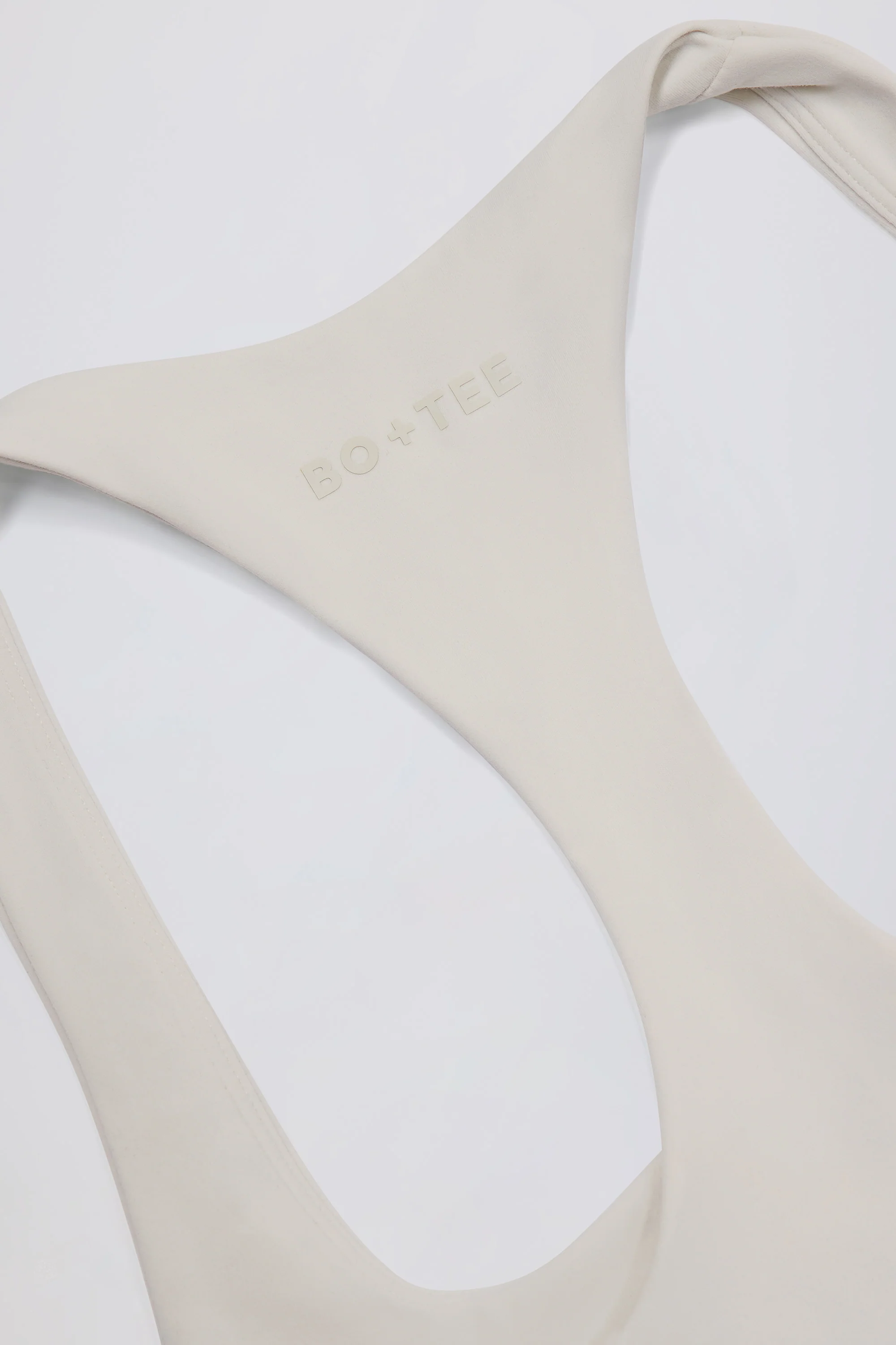 Soft Active Racerback Tank Top in Oat - Image 6