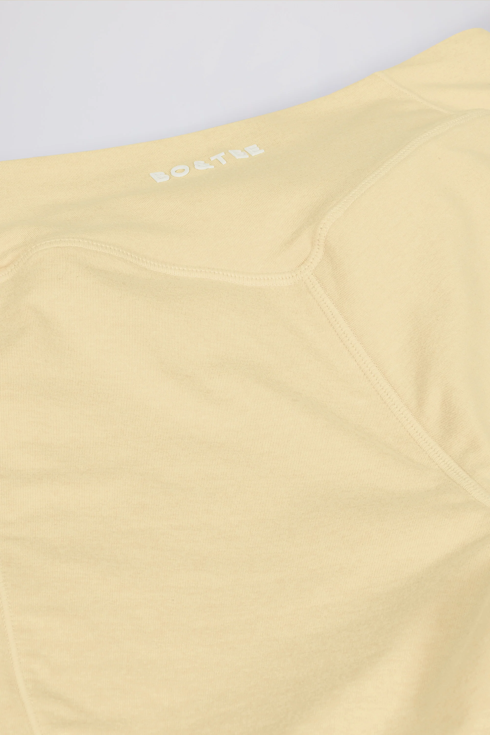 Brushed Jersey Ruched Mid-Rise Leggings in Lemon Marl - Image 7