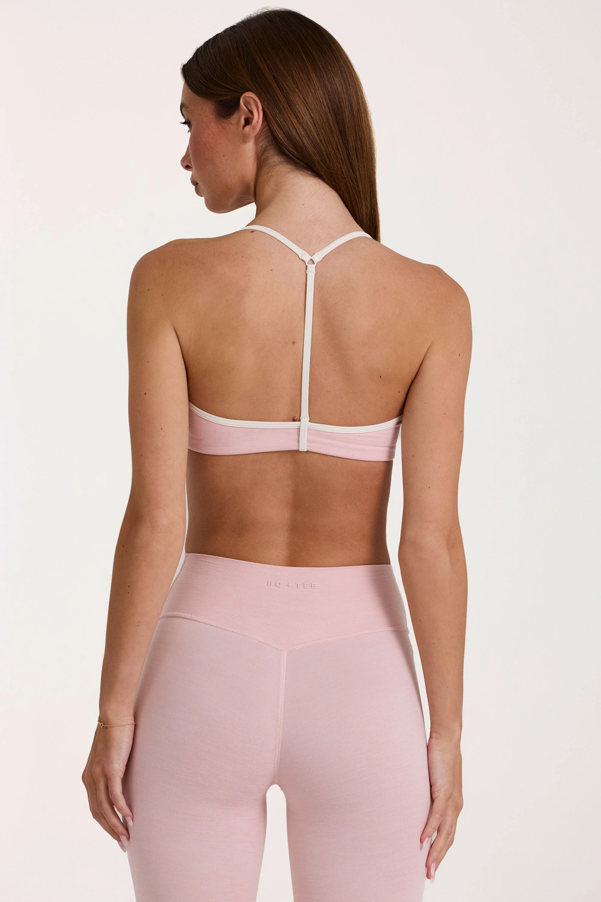 Soft Active Sports Bra in Blush Marl - Image 2