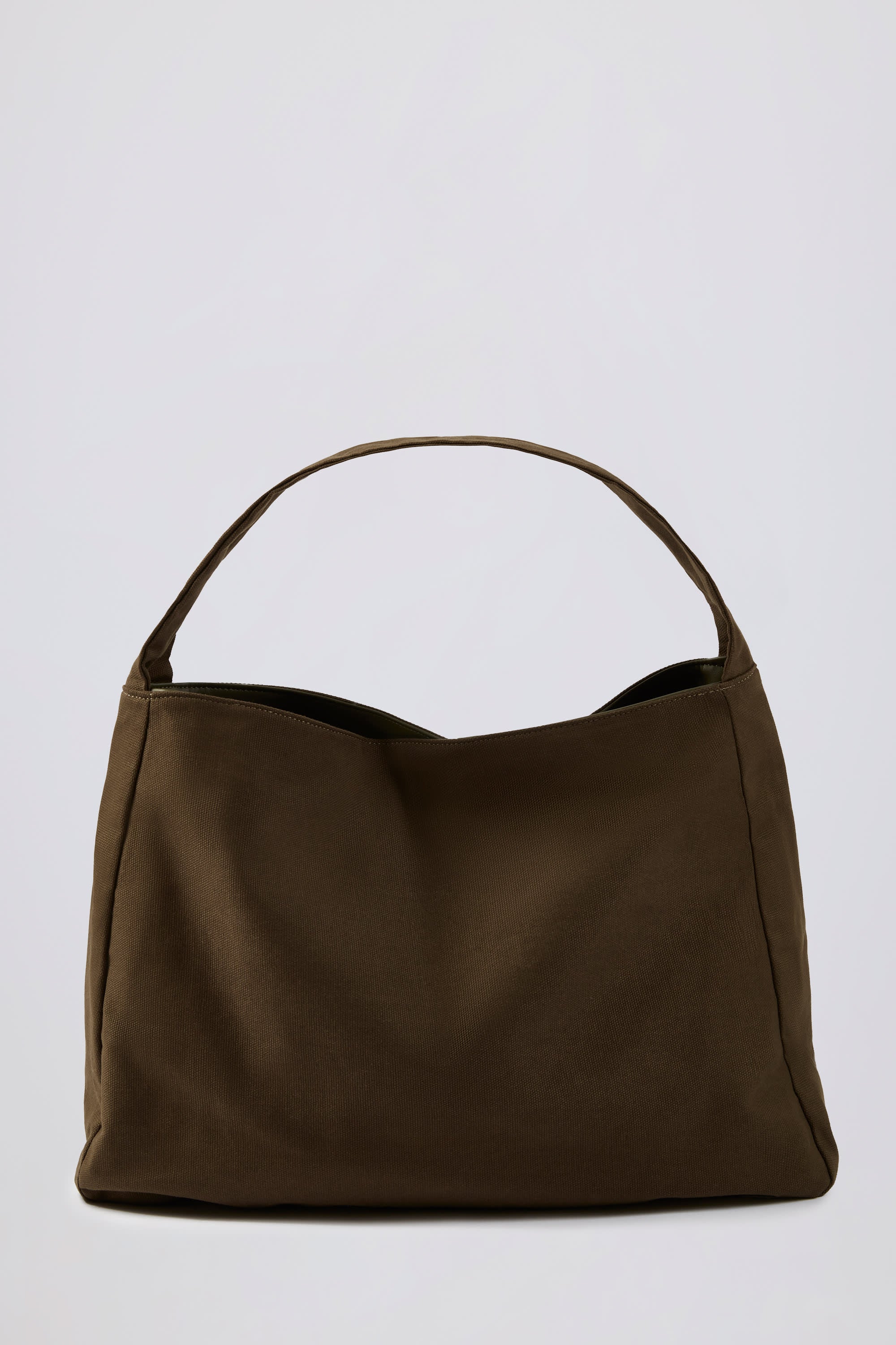 Sporty Oversized Tote Bag in Espresso - Image 2