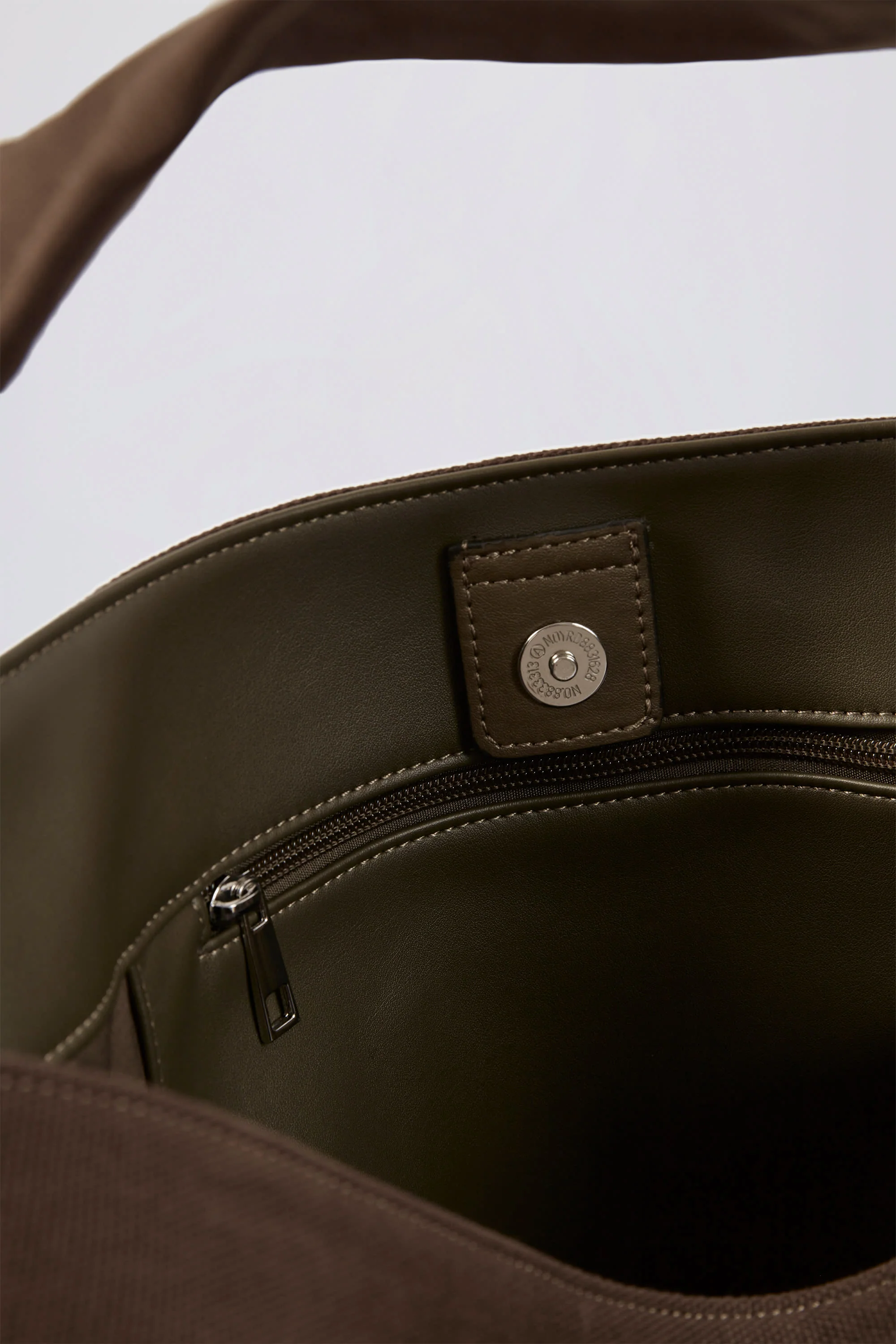 Sporty Oversized Tote Bag in Espresso - Image 4