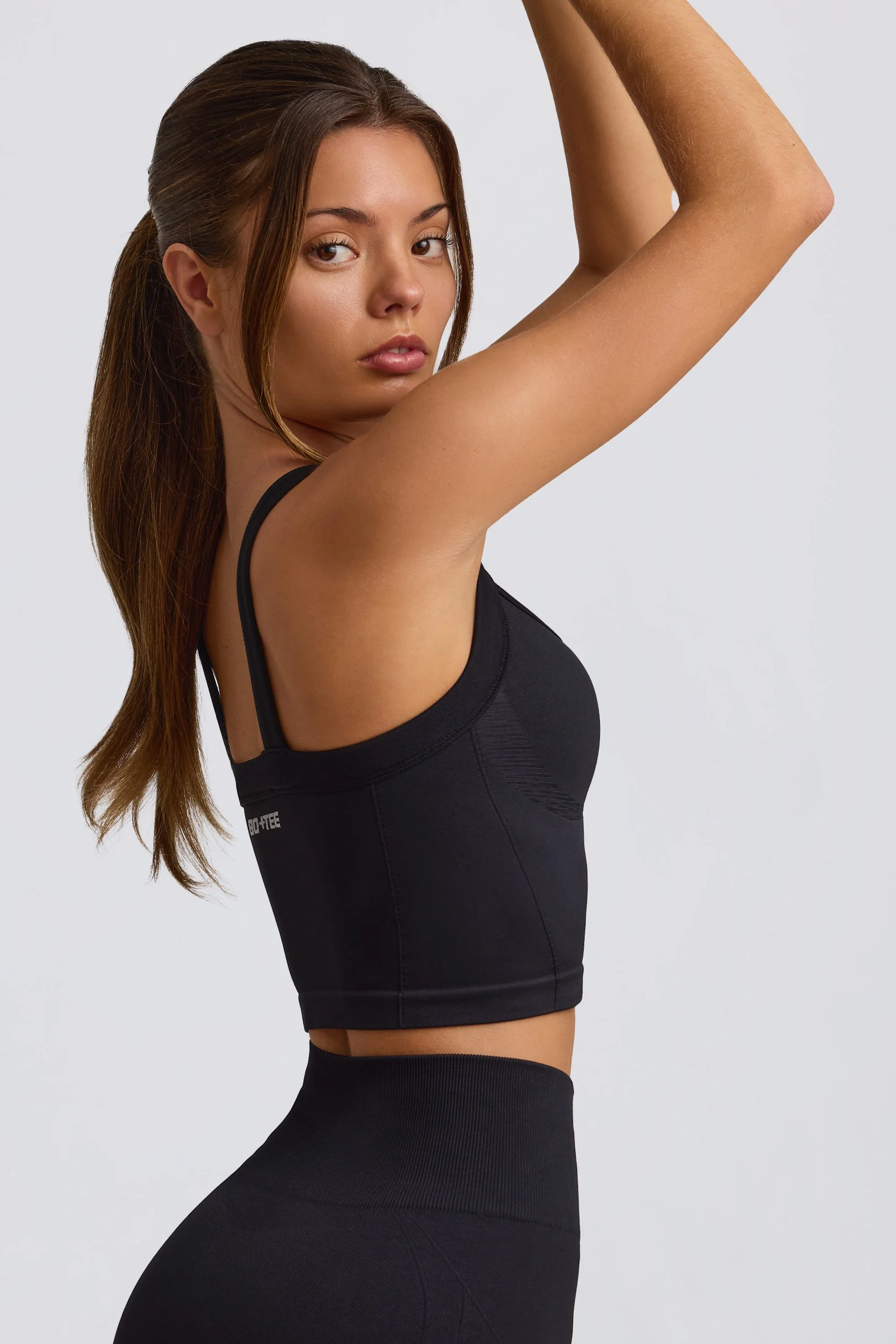 Super Sculpt Seamless Longline Camisole Top in Black - Image 3
